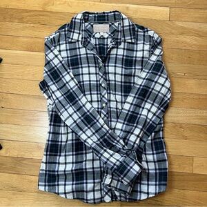 Preppy plaid long sleeve 100% cotton shirt